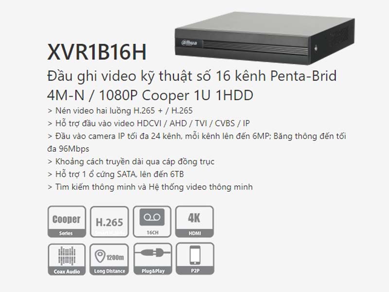 Đầu dahua 16 kênh