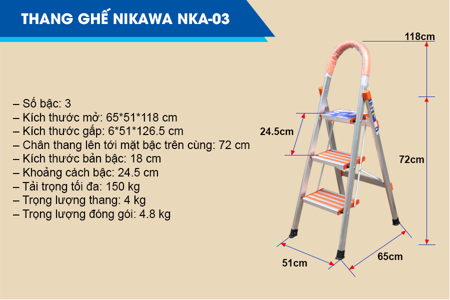Thang ghế Nikawa NKA-03