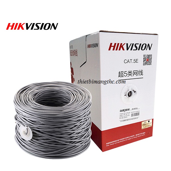 Cáp mạng CAT 5E Hikvision DS-1LN5E-S 1 Cat5e DS 1LN5E S 4 1