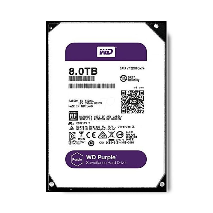 o cung hdd western purple 8tb