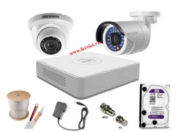 Bộ 2 Camera 2.0Mp Full HD Hikvision