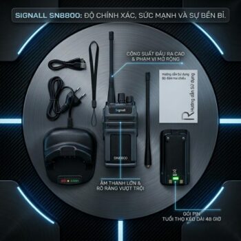 Bộ đàm Signall SN8800 2 bo dam signall sn8800