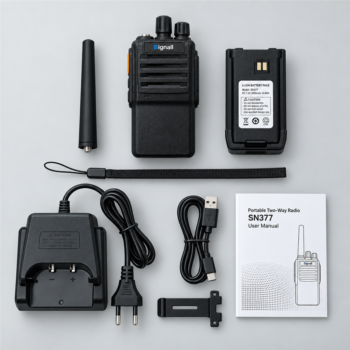 Bộ đàm Signall SN377 3 signall sn377 03 tron bo phu kien